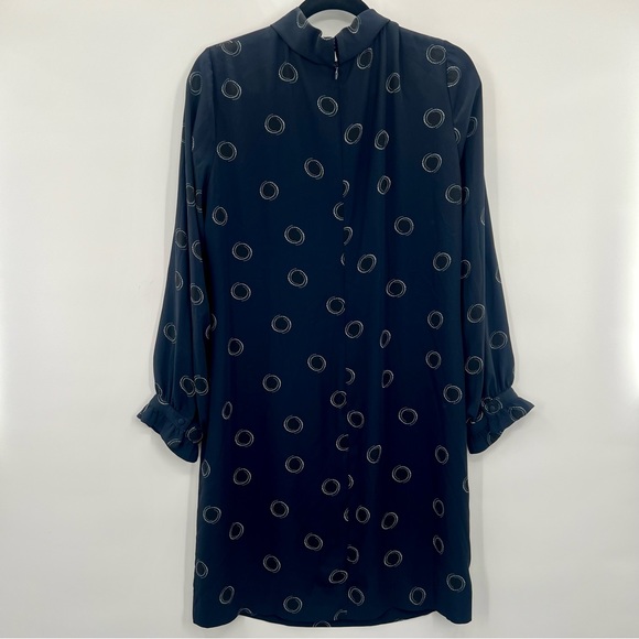 Hobbs London Clarice Dot Print Shift Mini Dress Polka Dots Relaxed Silhouette 10 - Picture 9 of 11